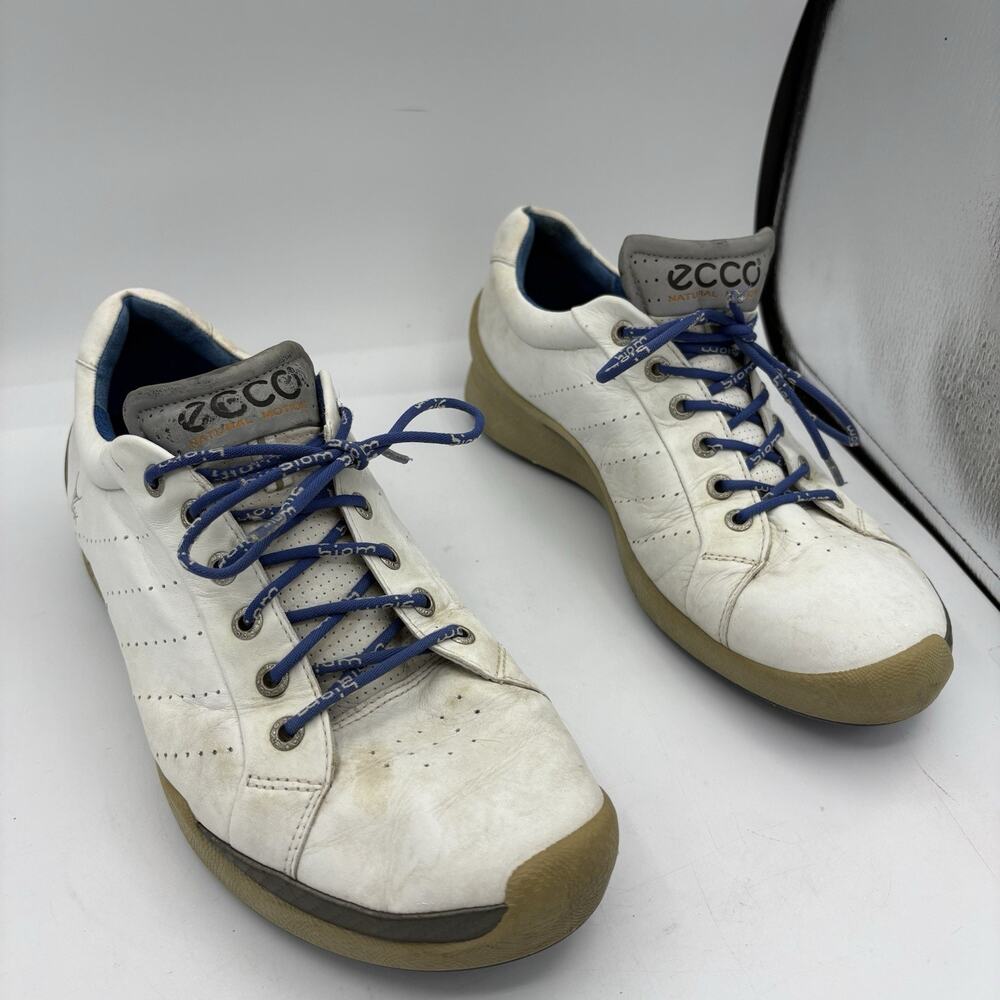 Ecco Golf Shoes Mens Size 10 43 EU Biom Natural‎ Motion Yak Hydromax White
